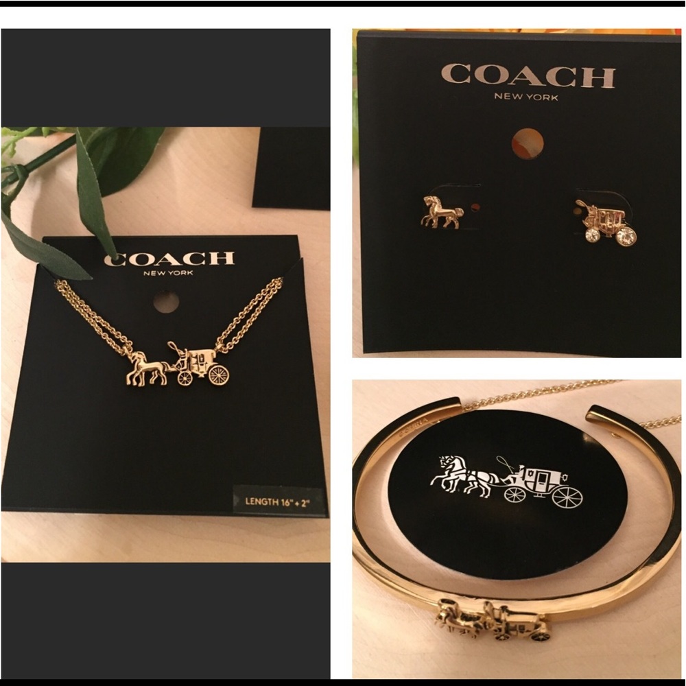 🆕 COACH Horse And Carriage Setting Set